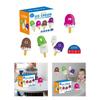 26PCS Montessori Ice Cream Alphabet Number Matching Sorting Game Educational Learning Toys For Toddlers Boys Girls Preschool