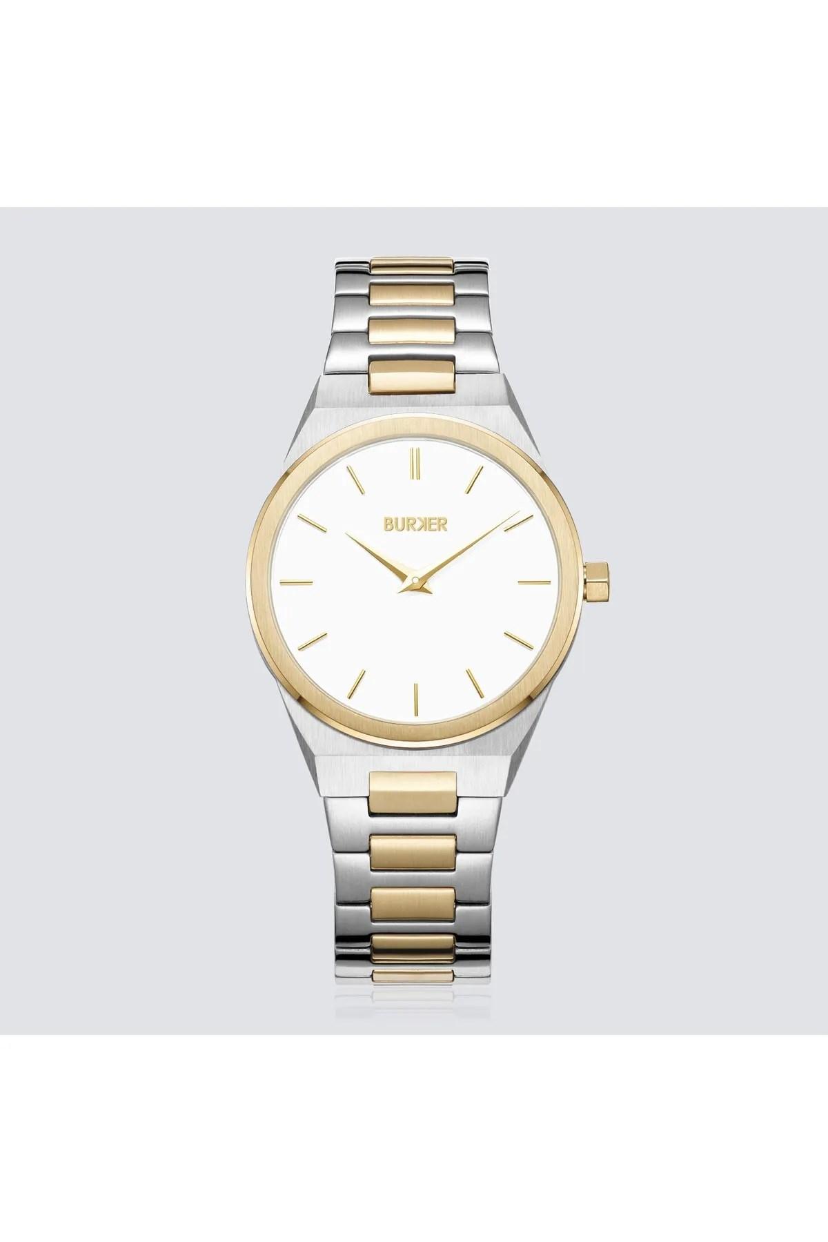 

Женские наручные часы Burker Emma золото-серебро