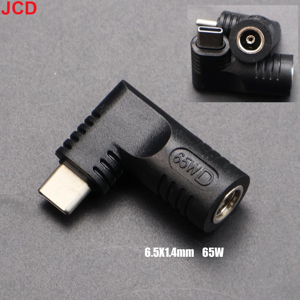 JCD 65W Laptop Power Charger Supply Adapter Connector USB Type-C Female To DC Male Jack Converter Plug For Lenovo HP DELL ASUS