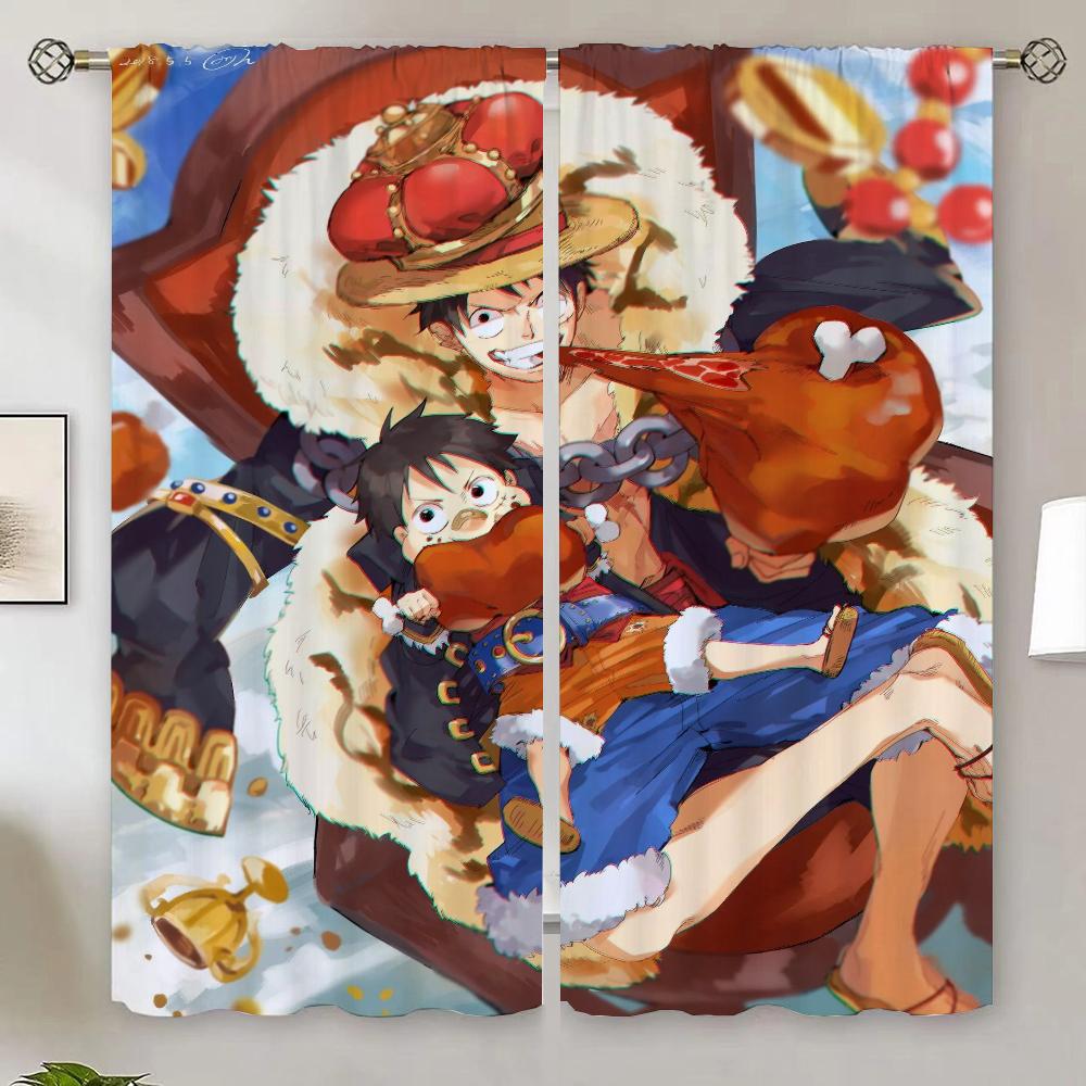 One Piece Heminredningsgardiner för Sovrumsdekoration Moderna Vardagsrumsgardiner 2024 Skärmar Avdelare Köksgardin Rullgardin