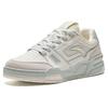 ANTA Women's Retro Platform Casual Skate Shoes Off White Light Grey 122428081-1