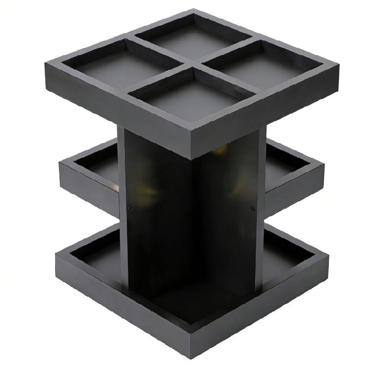 

Wooden Display Stand With Smooth Turning Base Great For Storing Beauty Products 1