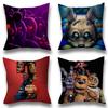 Movie Five N-Nights Game At F-Freddys    Cushion Cover Car Throw Pillow Case For Sofa Car Christmas Gift 40x40cm 45x45cm