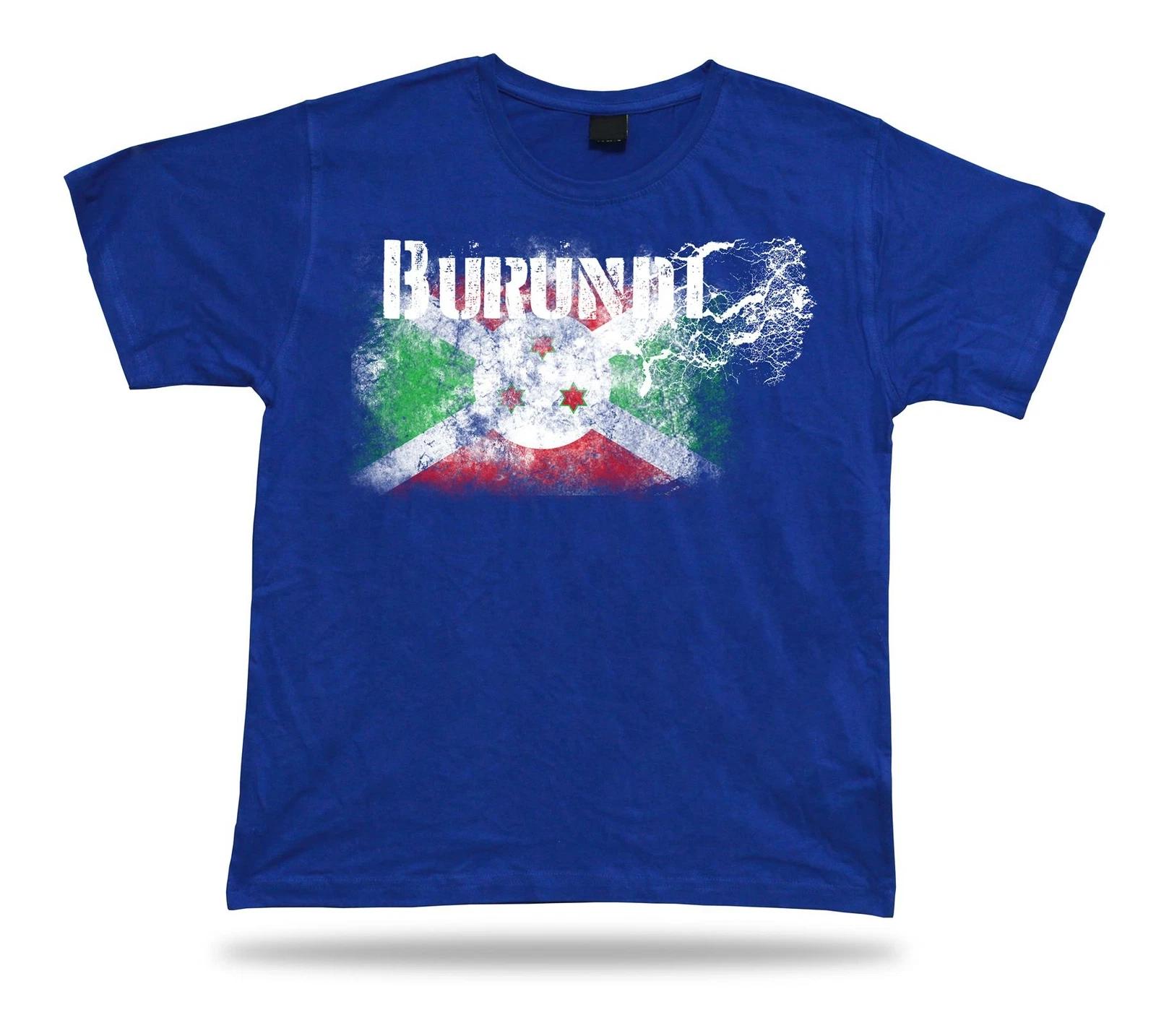 Burundi flag Tshirt T-shirt Tee top city map saltire Hutu Twa Tutsi good tricot L