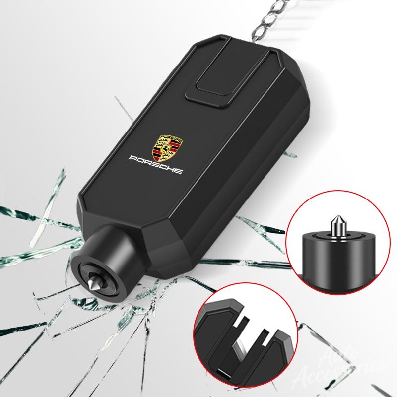 Car Safety Hammer Emergency Window Breaker Multifunctional For Porsche Panamera Macan Boxster Cayman Cayenne Accessory stickers