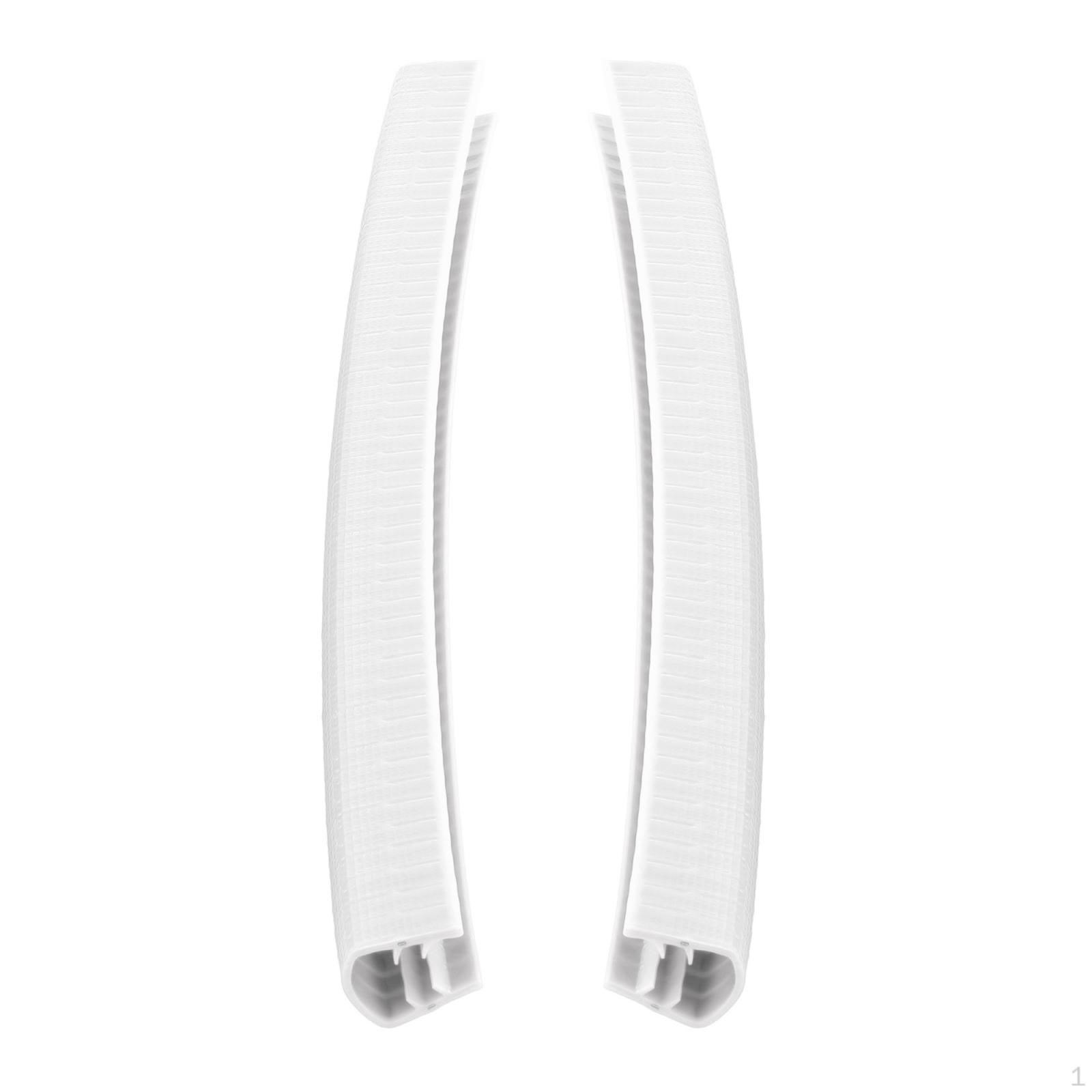 

2 шт., защитная полоса для лонгборда, амортизирующая резиновая крышка, сменная защита для скейтборда белый