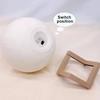 Led Moon Lamp Night Light With Stand 8/12cm Table Print Bracket Battery 3D Lights Warm white multicolor On Home Lamps Romantic