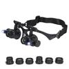 10x 15x 20x 25x Head Loupe Magnifier Watch Repair LED Light Magnifying Glass (9892G)