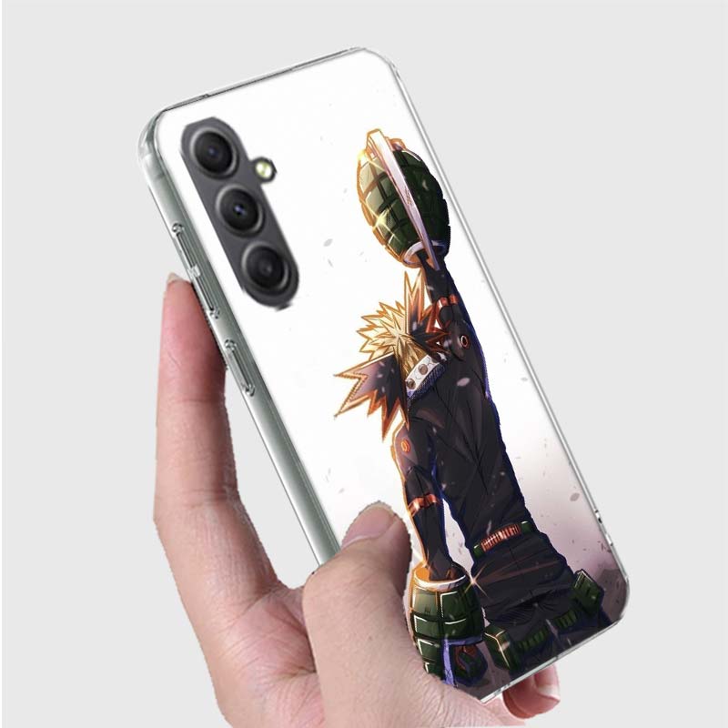 My Hero Bakugou Katsuki Phone Case for Samsung A16 A26 A36 A56 A17 A37 A57 A07 A06 A02S A03 A04S A05S Galaxy Note 20 10 A50S A71