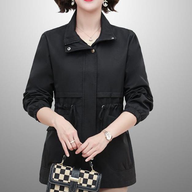 Trendiger Frühlings- und Herbst-Trenchcoat für zierliche und reife Frauen