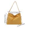 Vintage Retro Crossbody Backpack Large Capacity Commuting Shoulder Bag Cute Suede Tote Bag  Holiday