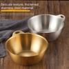 Gold/Silver Korean Style Mixing Bowl Large Capacity Food Container  Food Prep