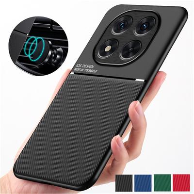 Robust Rutschfest Für Xiaomi Redmi Note 14 Pro Note 14 Pro+ Plus Hülle Auto Eingebaute Magnetische Saugkraft Coque Fundas Capa