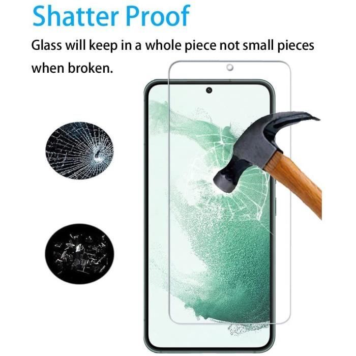 Tempered Glass - PROSHOP - for Samsung Galaxy S22 Plus - 9H Resistance - Full Coverage - Pack of 3