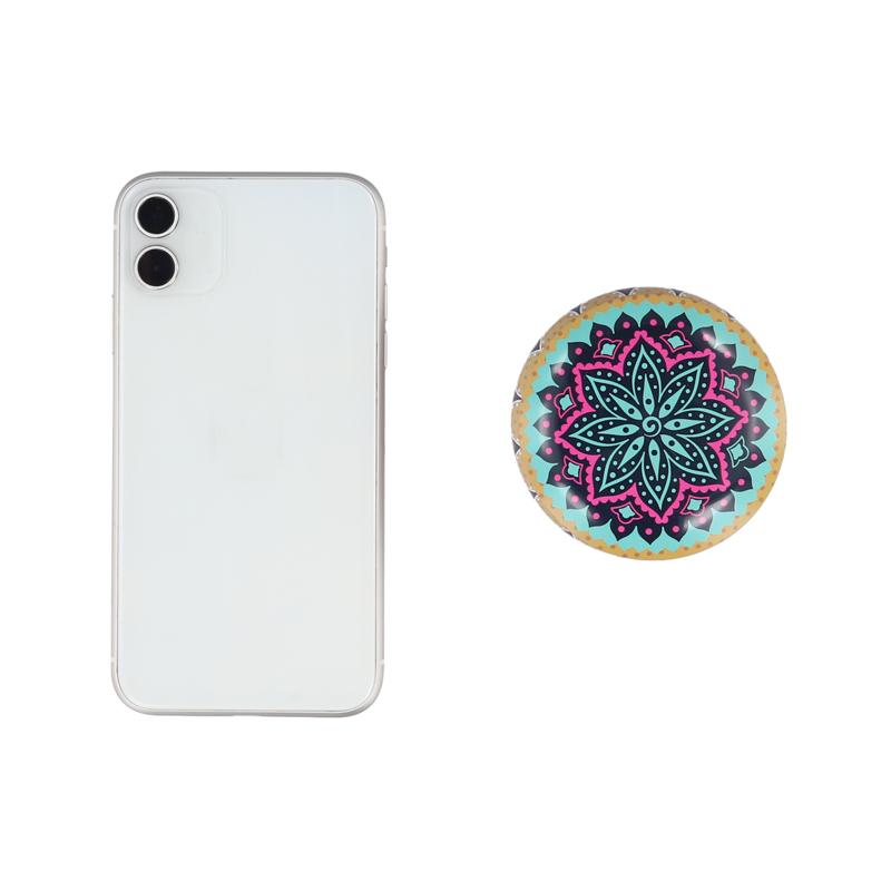 1PC Puste pudełko na cukierki Etniczne kwiatowe nadrukowane świece słoik do przechowywania etui Pusty słoik na świece