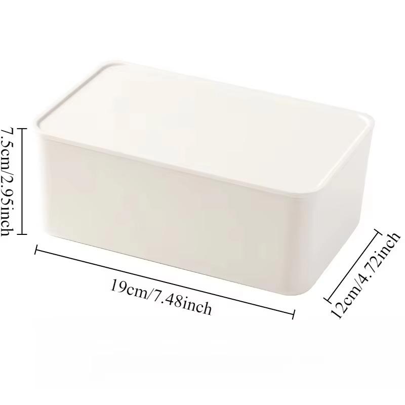 1PC Japanese style wet tissue box with lid dustproof household desktop disposable mask storage storage box