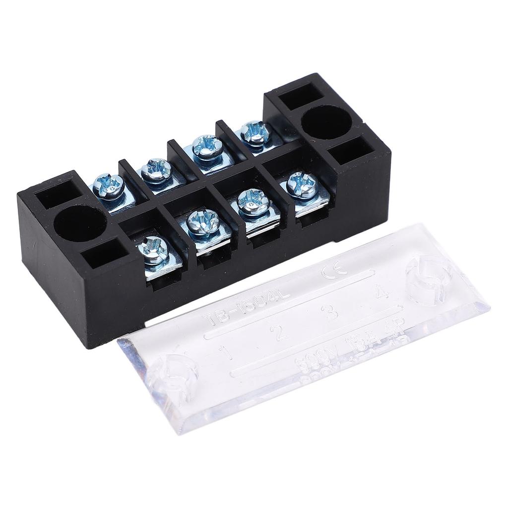 Svorkovnice Dvouřadá Vysoký proud Šroub M3 Drátová bariérová svorkovnice s krytem 15A 600V 5ks