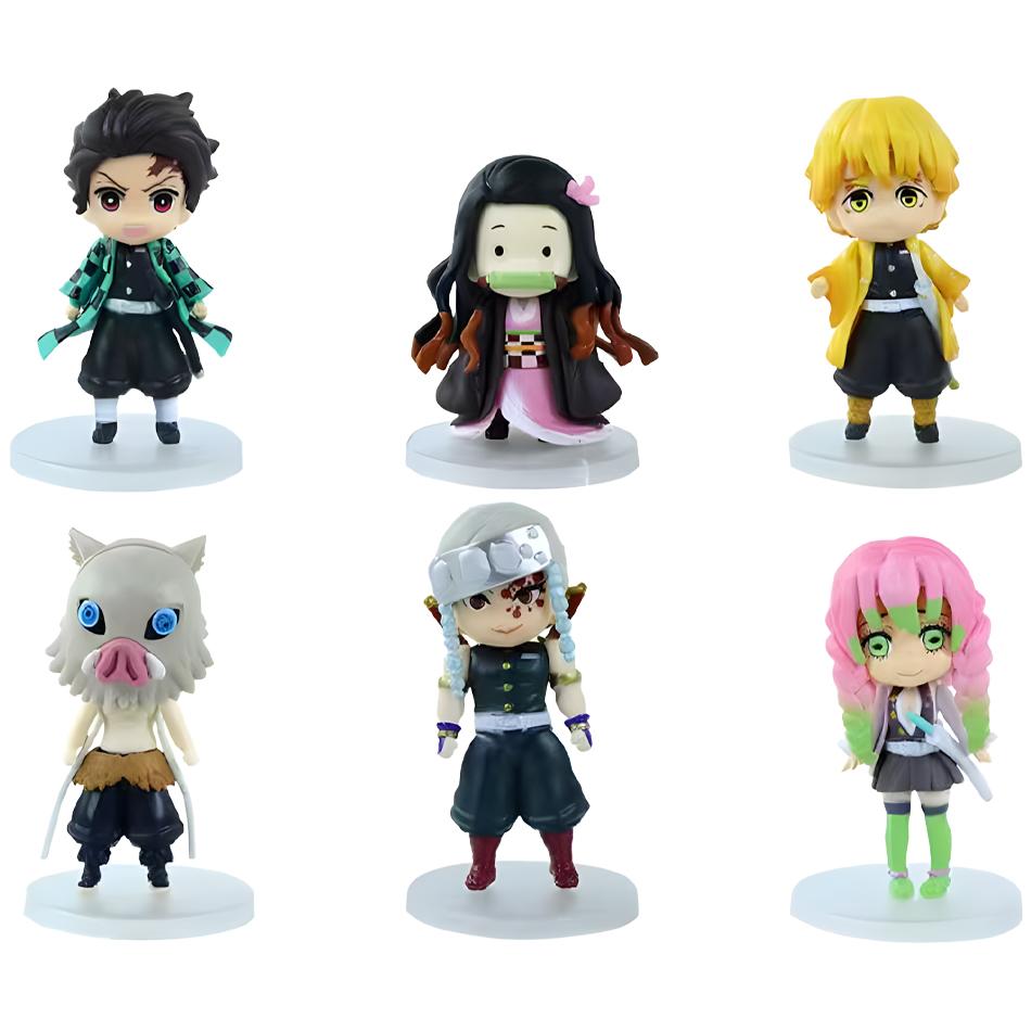 

Последние 6 шт. Фигурка Demon Slayer Qposket из ПВХ Незуко Танджиро Зеницу Иноске Кёджуро Гию Декор для стола Коллекционный подарок для фанатов