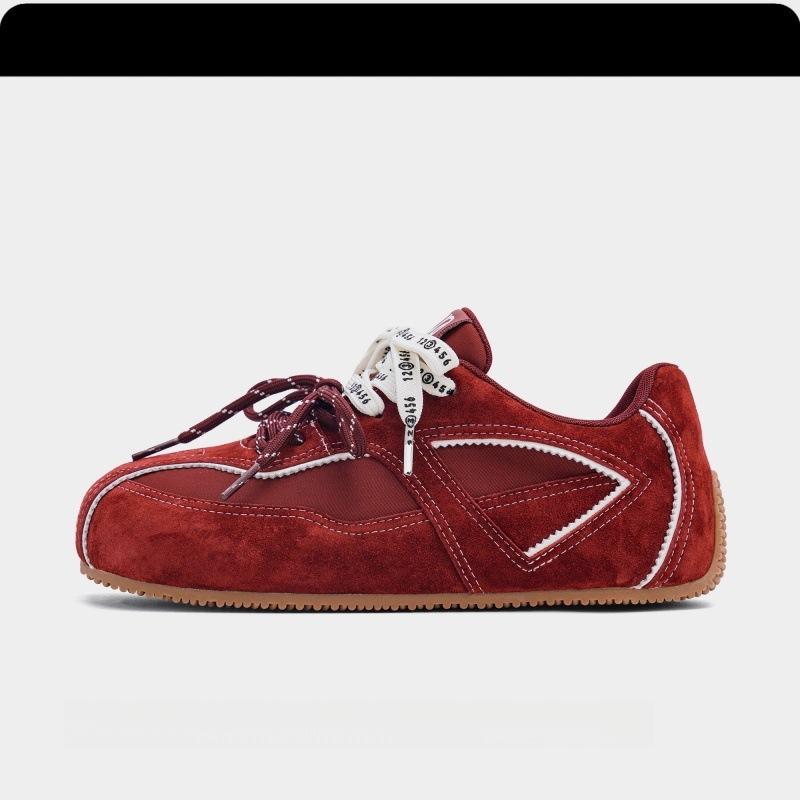 

Spot original color aesthetics~ Dexun shoes autumn new soft leather lightweight sports and leisure shoes Forrest Gump shoes women s 40 красный