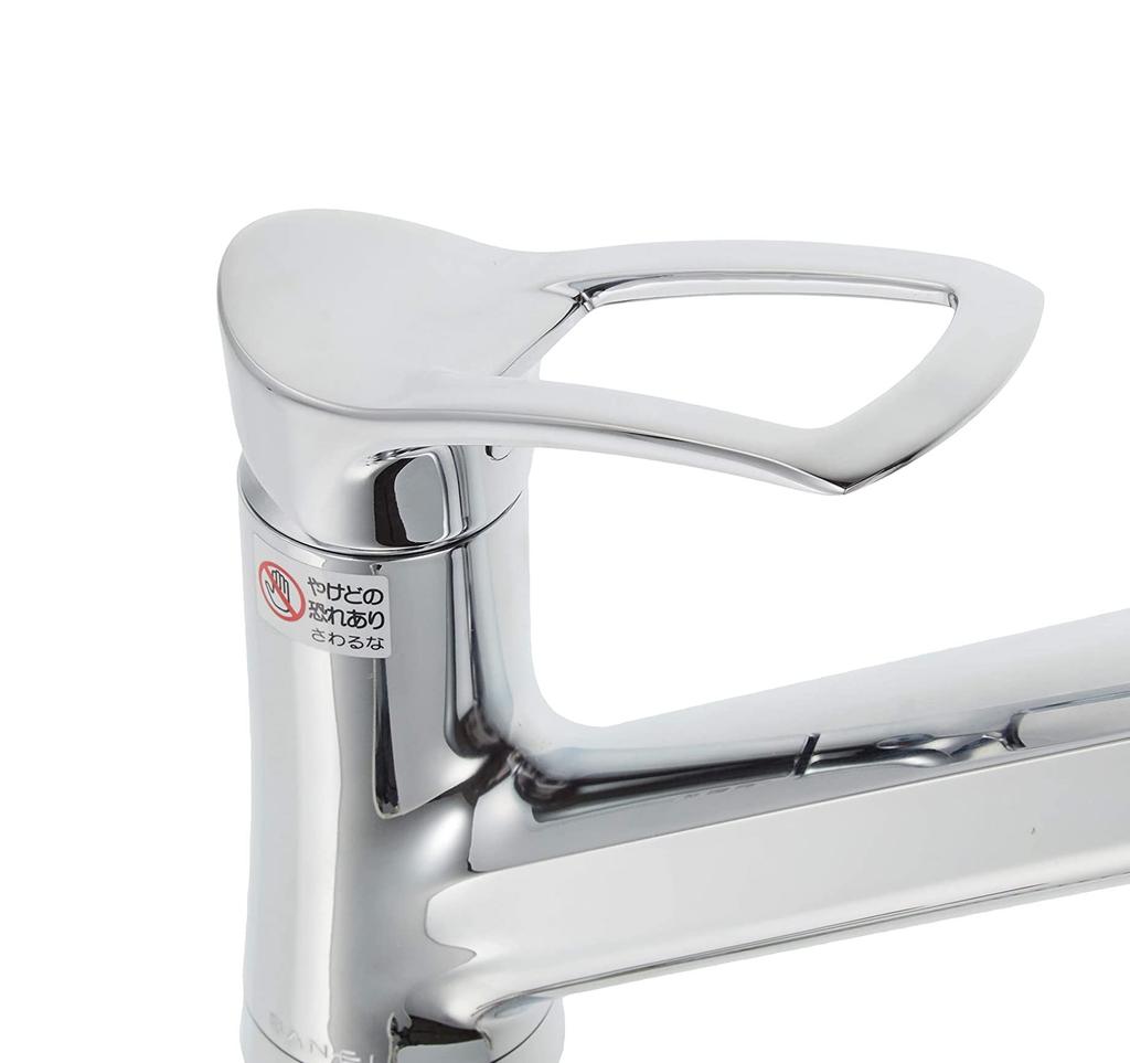 SANEI Spray Mixer Tap with Spray for Cold Single-Hole Pull-Out Hose, Shower/Straight Switch, Climates, K87120JK-13