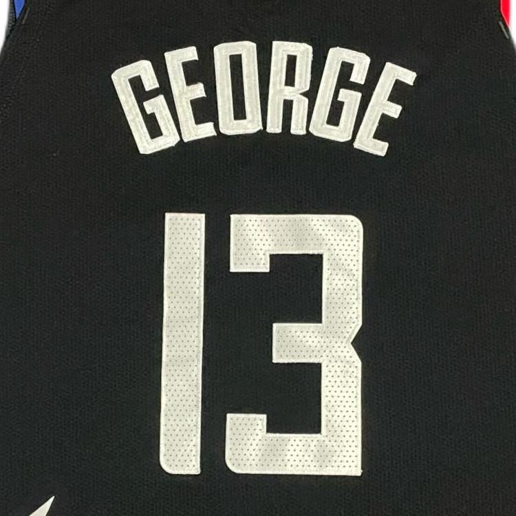 Jordan X NBA Collaboration Paul George 13 Clippers Statement Edition AU Basketball Jersey Men jersey Black DQ0170-010