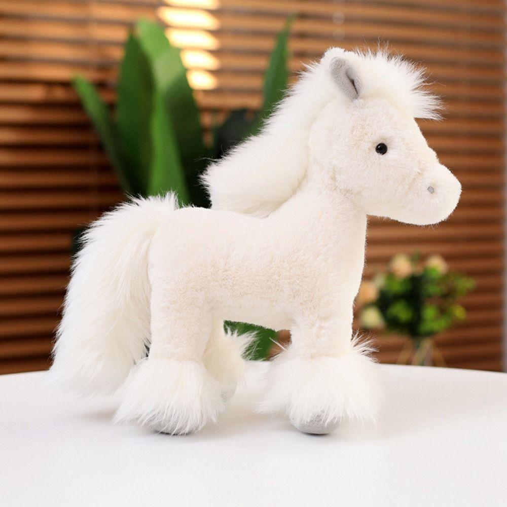 Stuffed Animal Realistic Horse Stuffed Toy Simulation Horse Simulation Horse Plush Toys   Kids Gift