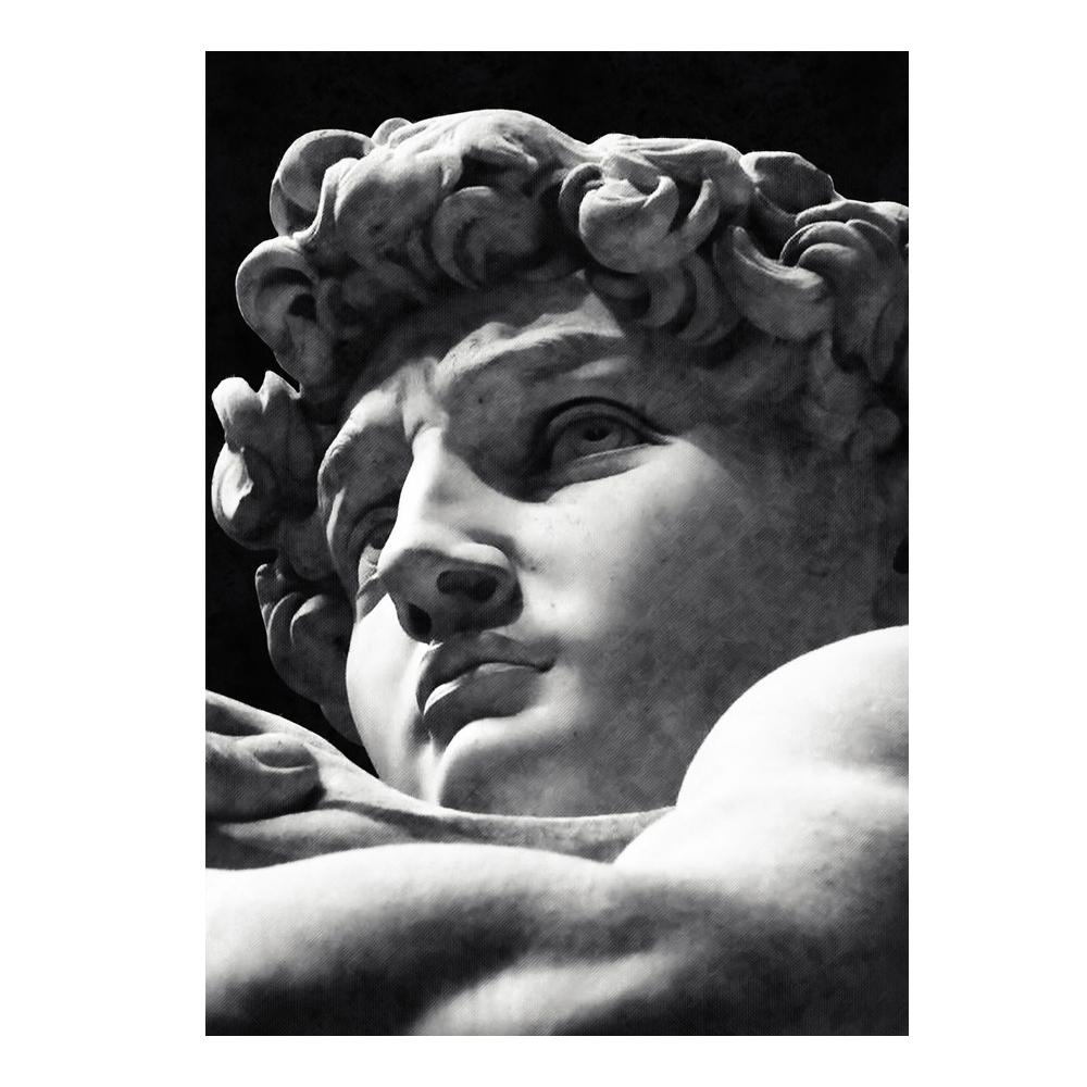 Scultura moderna Pittura su tela Graffiti Stampe artistiche Apollo Marmo David Popolo Poster Immagine di arte della parete per la decorazione della casa della Galleria