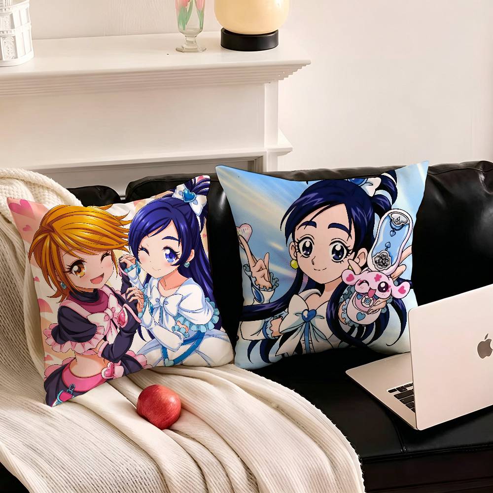 1pc Futari Wa Pillow Case Fashion Square Pillowcase Bedroom Sofa Room Ins Decoration Leisure