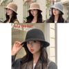 Knit Winter Bucket Hat With Weaving Pattern Design For Casual Fashion