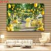 2D Fresh Lemon Orchard Backdrop for Photo Shoot Summer Party Lemonade Stand Background