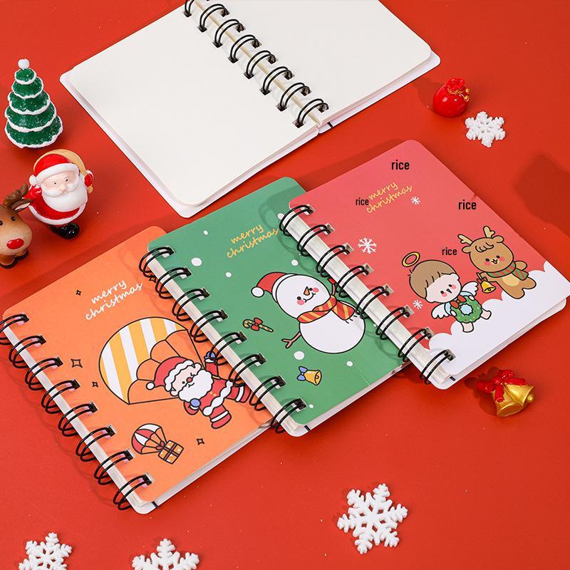 Hangsu Mini Christmas Pocket Notebook - Portable Holiday Gift Memo for Students