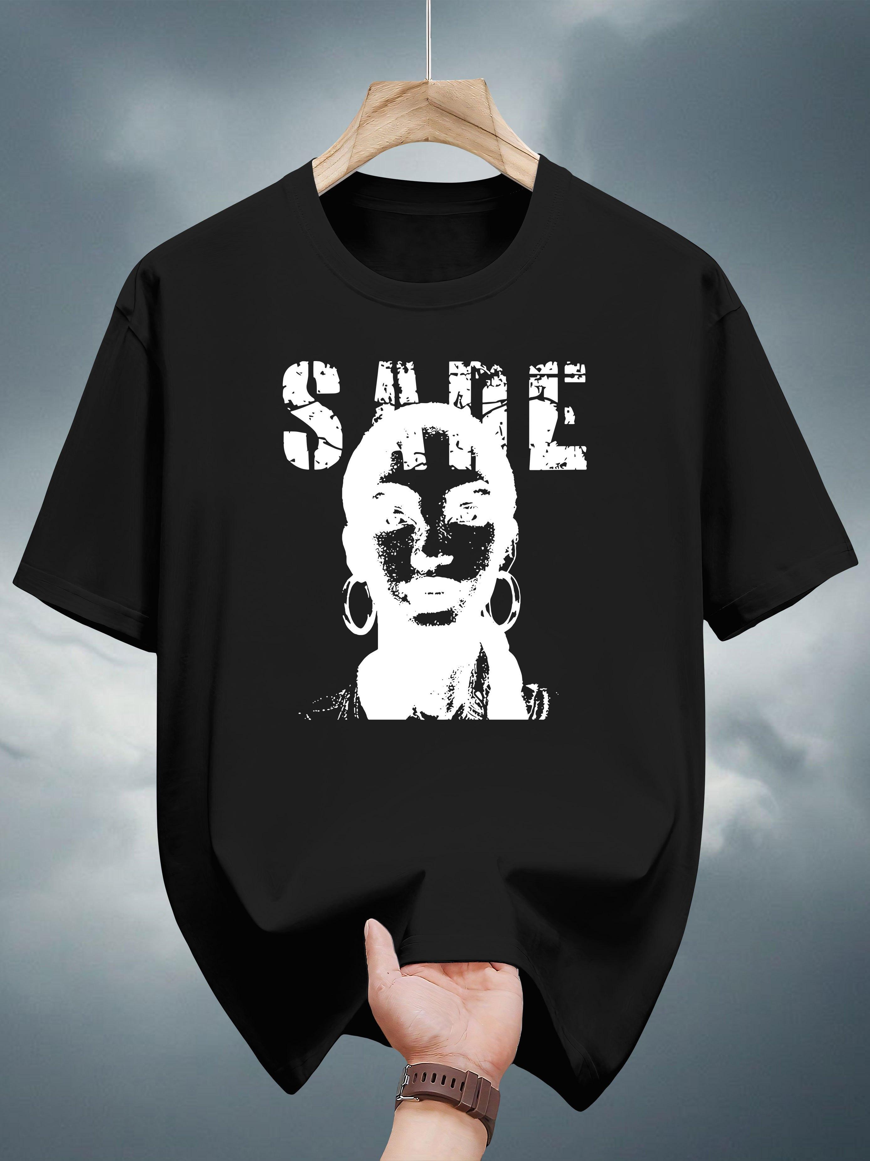 Graphic Tee - Casual Summer Short Sleeve T-shirt with Bold SAME Print L
