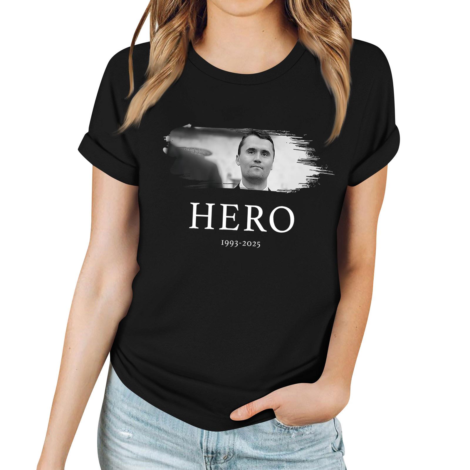 

Женская повседневная футболка с принтом, пуловер с круглым вырезом, топ с короткими рукавами L чёрный