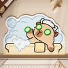Cartoon Dog Bathroom Floor Mat Toilet Toilet Door Mat Absorbent Foot Pad Door Non-slip Quick-drying Thickened Foot Pad
