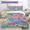 Slime Rancher Pattern Bedding,Quilt Set Quilt Cover Pillowcase Home Birthday Gift (1*duvet Cover+2*pillowcase,without core)XSJT0917478