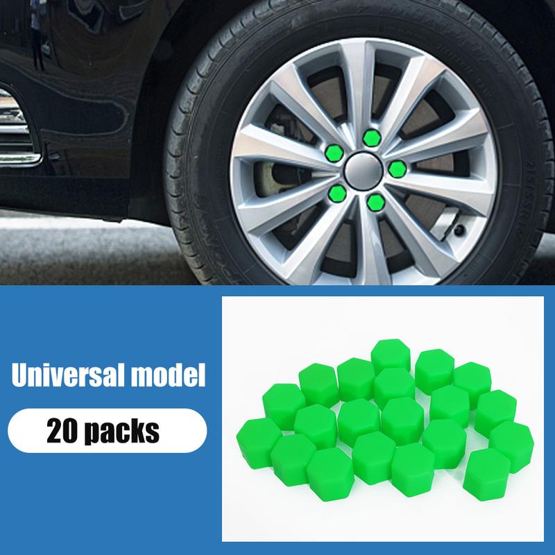 20PCS 17/19/21MM Luminous Car Wheel Nut Screw Caps Silicone Anti Collision Protective Wheel Tire Tyre Screw Rust Proof Cap