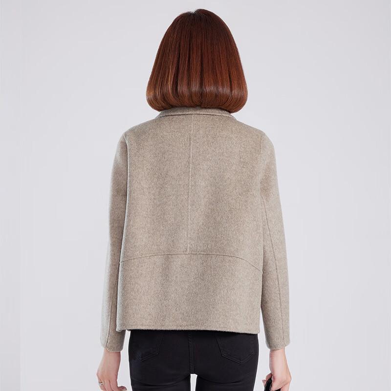 Fengmao Women's 100% Wool Double-Faced Short Coat