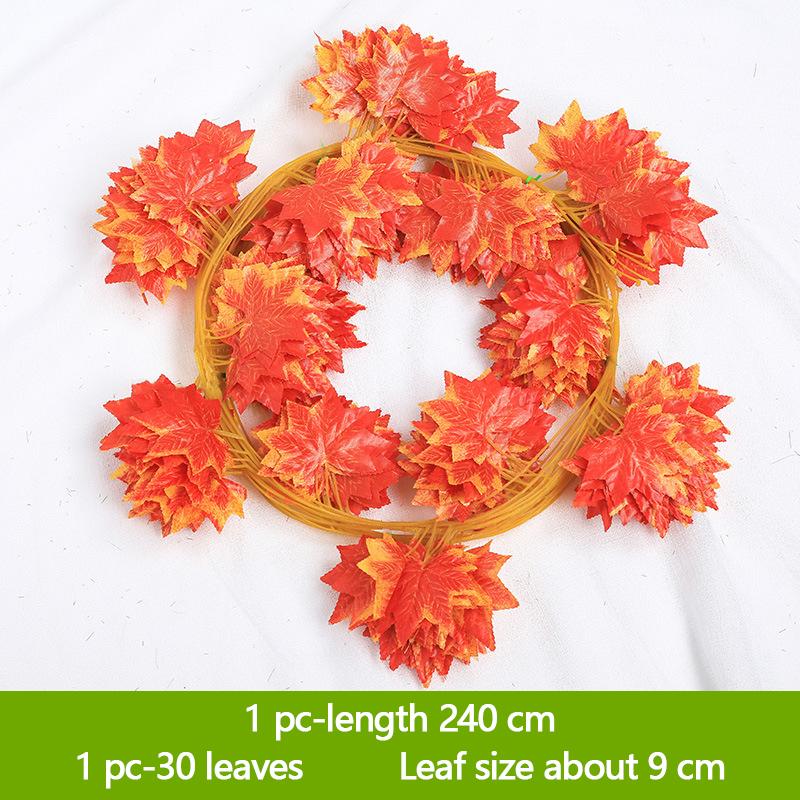 12-Piece Discount Set Ivy 240Cm Green Plastic Artificial Plant Leaf Vine Wedding Arch Home Bathroom Decoration Garland Party