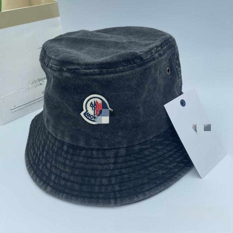 Retro Brim Large Fisherman Cap Sun Hat With Waterwashed Cotton For Outdoor Use