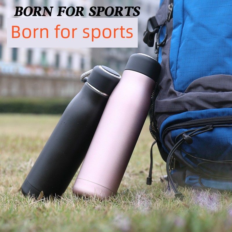 Outdoor Sports Portable Large-Capacity Thermos Cup for Women and Men, Fitness, Children's Portable Thermos Water Bottle, Customized Water Cup