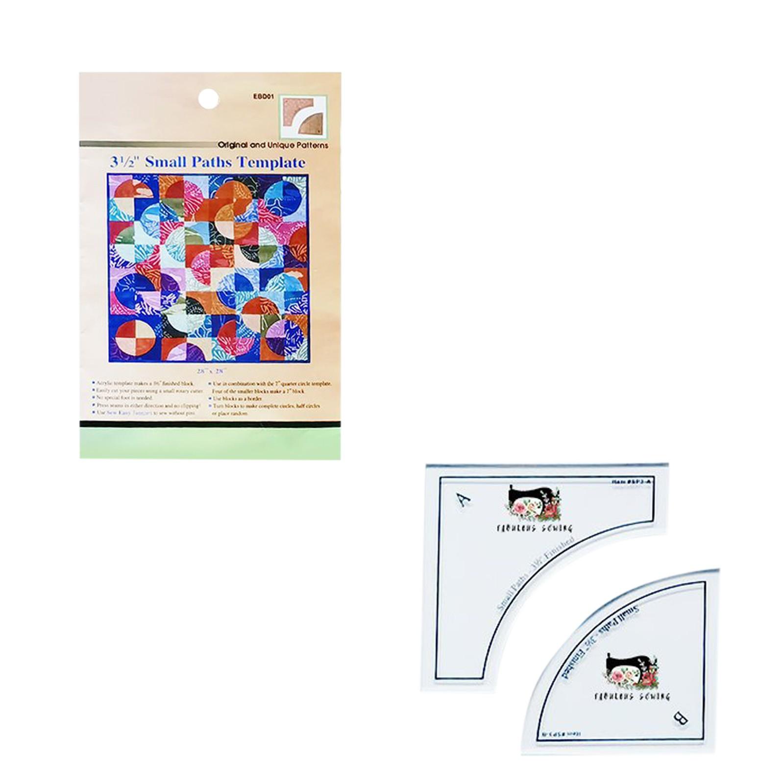 

New Acrylic Sewing Ruler Template Square 3 Piece Set Shaped Hollow Sewing Kit