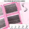 640 Clusters Diy Multi-Hair Eyelash Book Natural Thick D Song Segmented False Eyelash Set