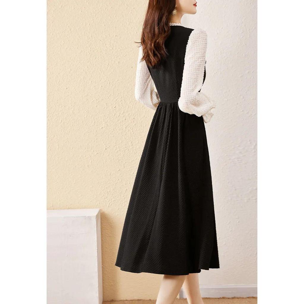 2026 Spring Forest Style Plus Size Women's Slim Fit A-Line Dress - Flattering and Fashionable