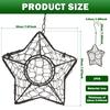 Handmade Alpaca Fiber Bird Nest Star Refillable Natural Alpaca Wool Winter Bird Tree Shelter Hanging Bird Nest Supply Holder