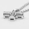 BVLGARI Greek Cross Necklace K18 white gold/diamond 8.87g Women Used