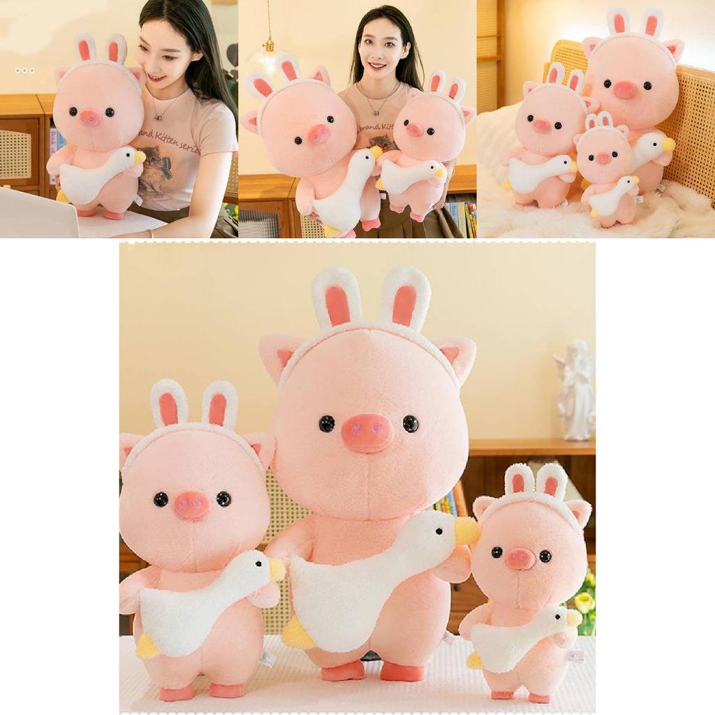 Adorable Large Plush Pig Toy With Headband Perfect Gift For Kids And Collectors