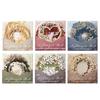 European Flower Wreath DIY Retro Journal Paper with Garden Theme - 6 Styles