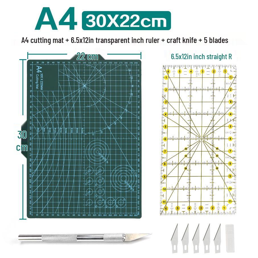 Acrylic Patchwork Ruler Set: Inch-Centimeter Tailor, Cutting, Drawing, and DIY Engraving Tools.