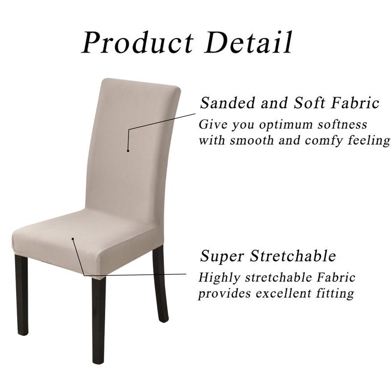 Wodoodporny Pokrowiec na Krzesło Jadalniane Rozciągliwy Pokrowiec na Krzesło Zdejmowany Zmywalny Ochraniacz na Krzesło do Domu, Restauracji, Kuchni, Bankietu