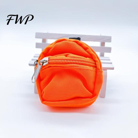 Oxford Cloth Key Bag Mini Backpack Coin Purse, Scratch Resistant Zippered Compartment Small Zipper Pouch Keychain Bag, Waterproof Earphone Case